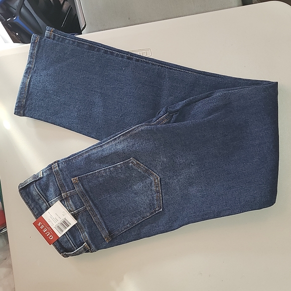 Guess Jean Pants. Mckenzie curvy slim midrise. Dark wash. - Picture 7 of 8